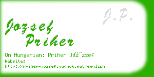 jozsef priher business card